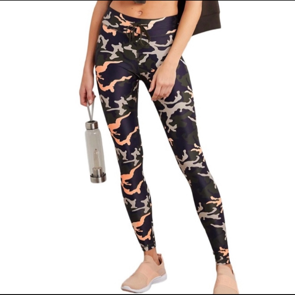 NWT THE UPSIDE • multi camo 54 leggings SIZE 4